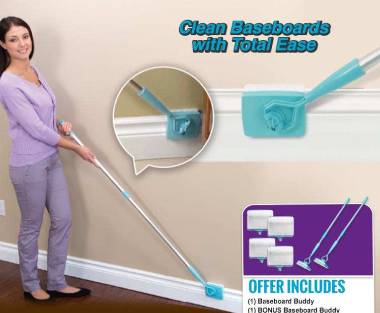 Baseboard Buddy Microfiber Duster as seen on tv