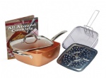 Copper Chef pan 4 pc system Ceramic Non-Stick